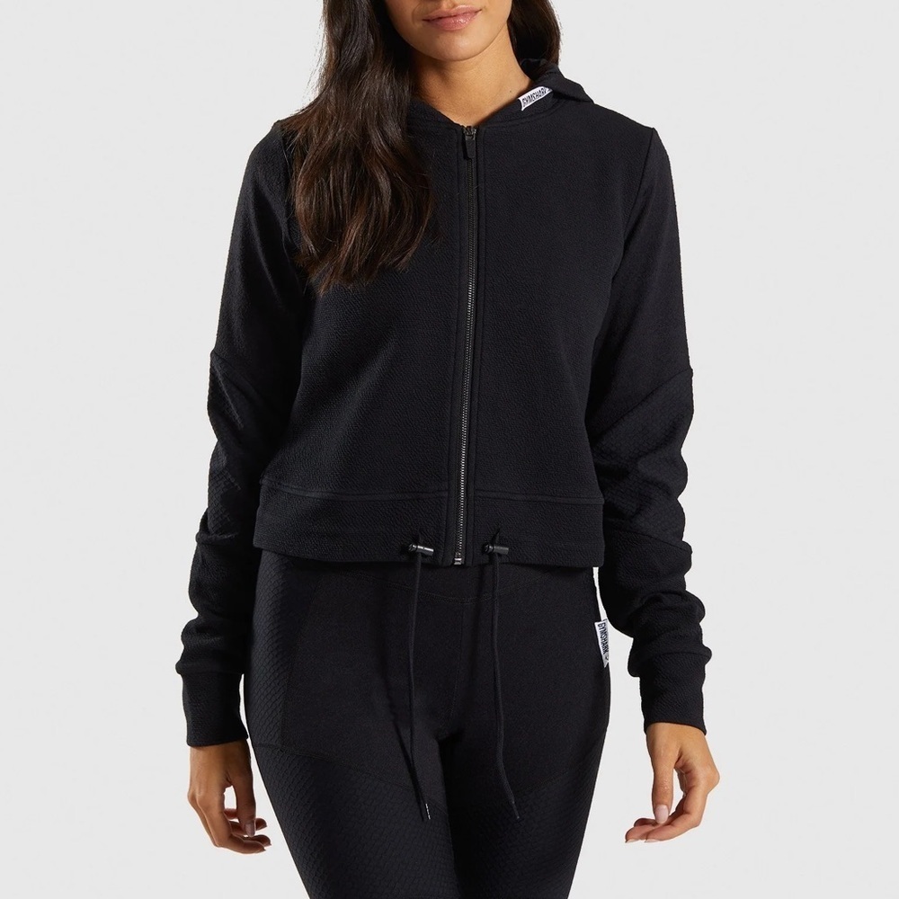 Gymshark True Texture Hooded Bomber Jacket